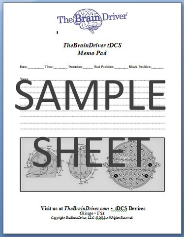 TDCS Session Journal Memo Pad