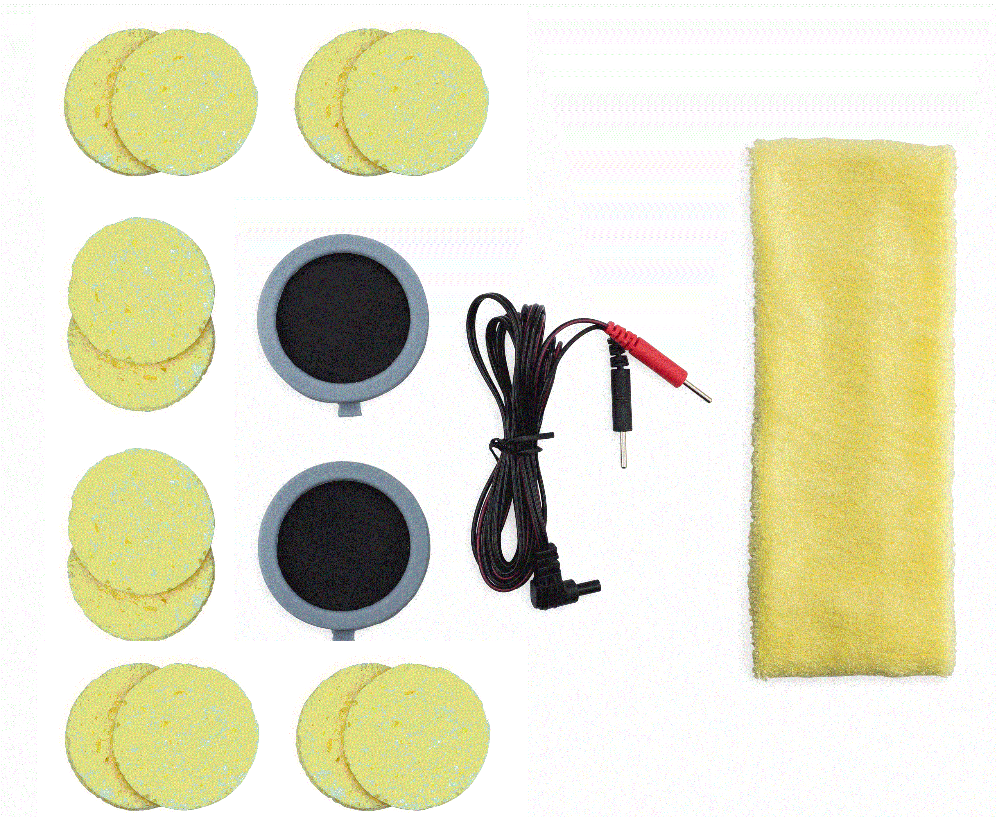 Accessory Kit with Sponges, Wires, Electrodes, Headband for TheBrainDriver v2/v2.1. Ships Worldwide Daily
