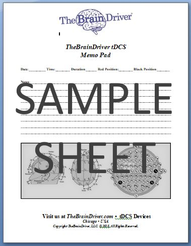 TDCS Session Journal Memo Pad