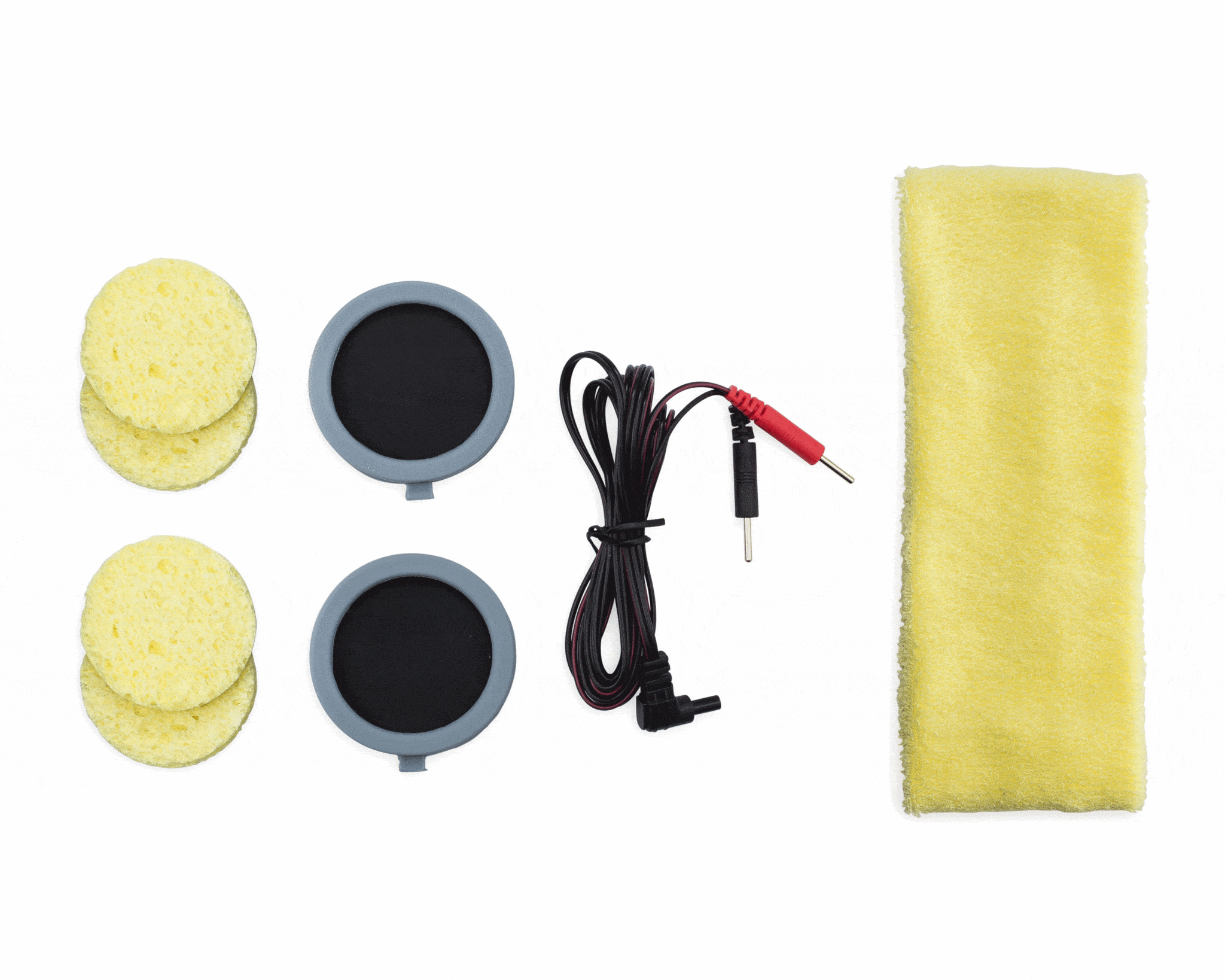Accessory Kit with Sponges, Wires, Electrodes, Headband for