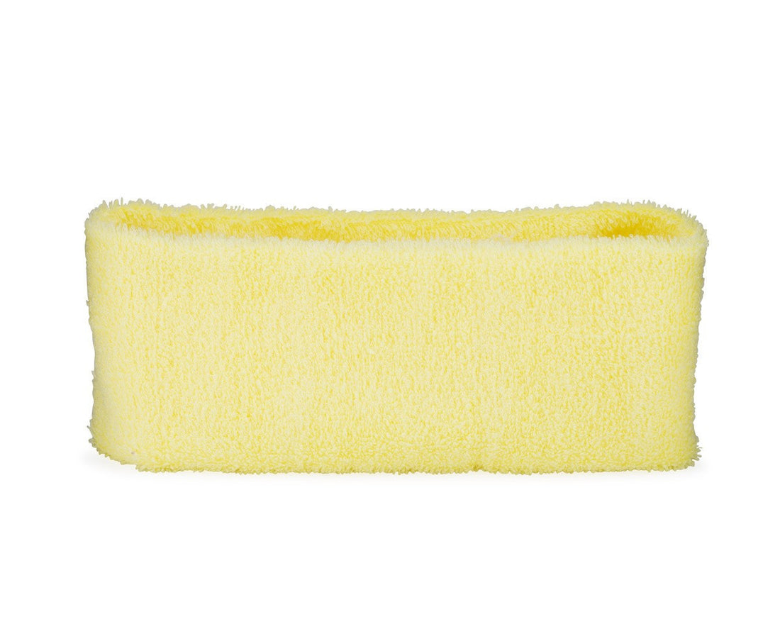 Yellow Elastic Terry Cloth Headband For TheBrainDriver V2 TDCS
